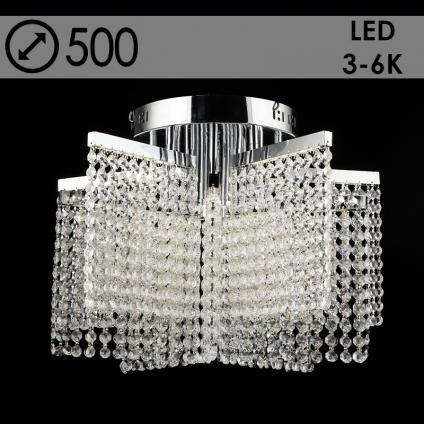 Люстра E2653/60W CH хром/хрусталь 60W LED 3000K-6000K d500 h380, 24